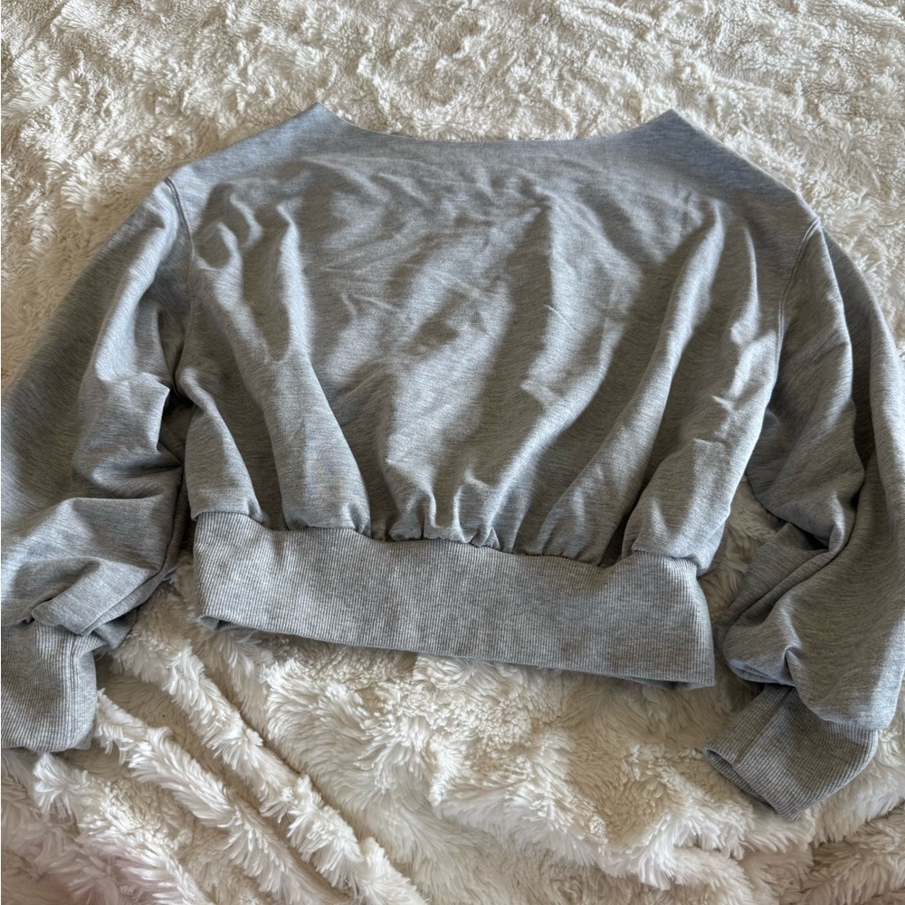 SHEIN Gray Crop Top with Stylish Design